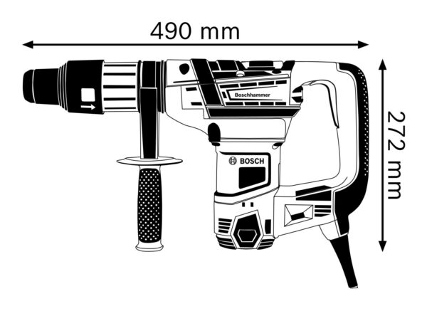 BOSCH MARTEAU
PERORATEUR SDS MAX
5KG 1100W 8.5J 40mm
GBH5-40D
DO PRIX GROS
BXX
GBH 5-40 D