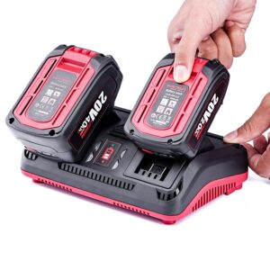 Chargeur double rapide pour batteries CLC-20V-2.4D