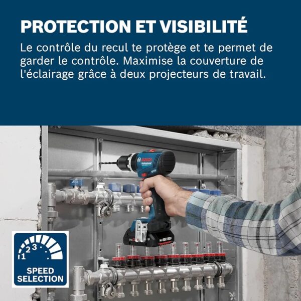Perceuse-visseuse 18V EXSR18V-90 | BOSCH EXPERT
2 BATTERIE  2.0AH