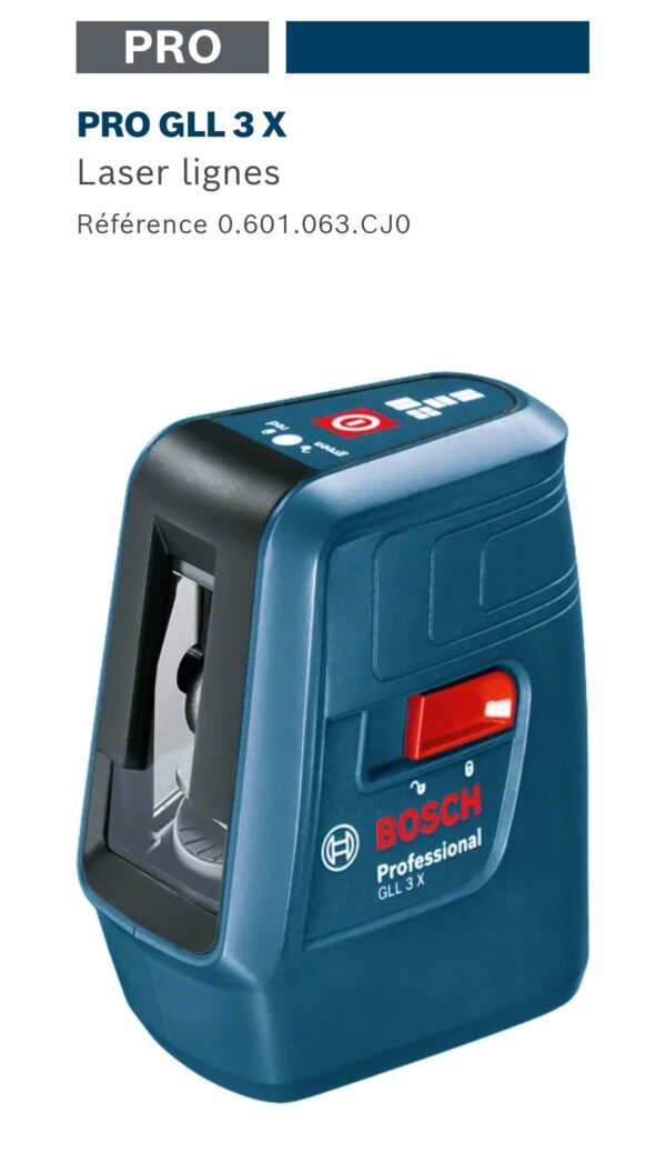 PRO

PRO GLL 3 X

Laser lignes