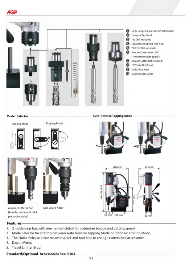 TP2000 MAGNETIC TAPPING & DRILLING MACHINE