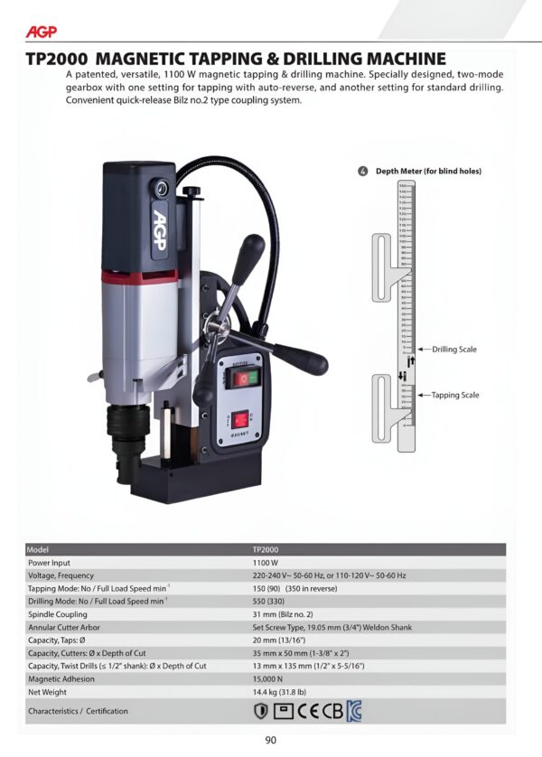 TP2000 MAGNETIC TAPPING & DRILLING MACHINE