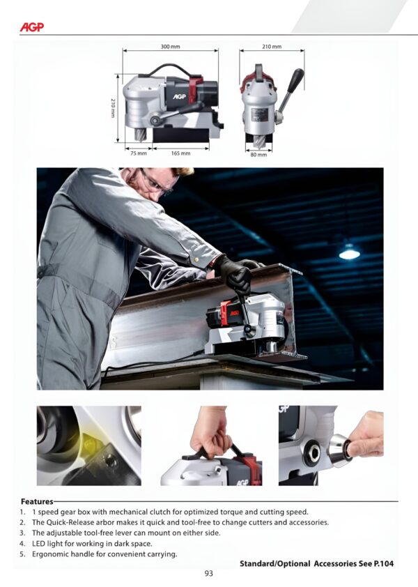 PMD3530 LOW PROFILEAGNETIC DRILL
