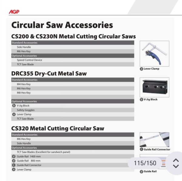CS320 METAL CUTTING CIRCULAR SAW