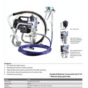 EC021 PISTON PUMP AIRLESS PAINT SPRAYER