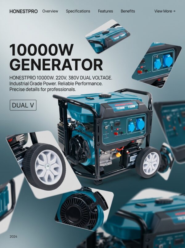 HONESTPRO 10000W
380V ET 220V ESSENCE
Démarreur clé