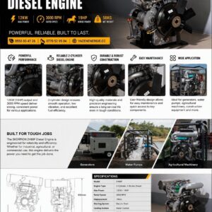 Moteur skorpion 19hp 2 cylindres 12KW 58KG