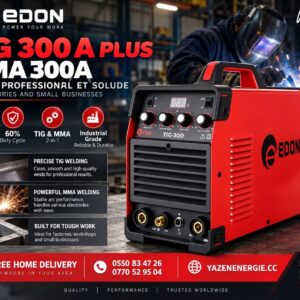 EDON TIG MMA 300A 380V INDUSTRIELLE