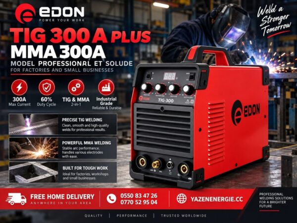EDON TIG MMA 300A 380V INDUSTRIELLE