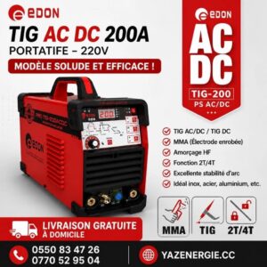 EDON TIG 200 ACDC PORTATIFE